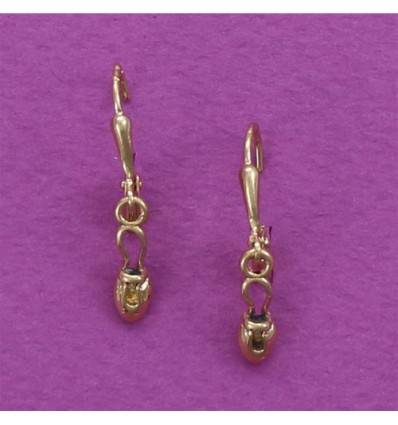 boucles d'oreilles dormeuses demies pointes de gymnastique rythmique