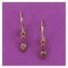 boucles d'oreilles dormeuses demies pointes de gymnastique rythmique