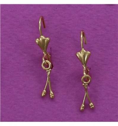 boucles d'oreilles dormeuses paire de massues mini
