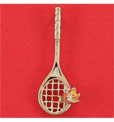 pendentif badminton : raquette et volant