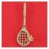 pendentif badminton : raquette et volant