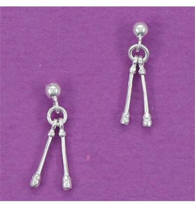 boucles d'oreilles gymnastique rythmique mini paire de massues