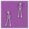 boucles d'oreilles gymnastique rythmique mini paire de massues