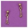 boucles d'oreilles gymnastique rythmique paire de massues