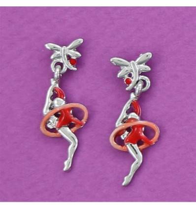 boucles d'oreilles gymnaste au cerceau "CAPRICE"