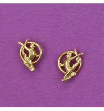 boucles d'oreilles gymnaste rythmique au cerceau