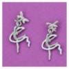 boucles d'oreilles gymnaste au ruban "CAPRICE"