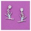 boucles d'oreilles gymnaste saut écart