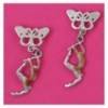 boucles d'oreilles twirling baton fantaisie