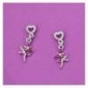 boucles d'oreilles gymnaste rose collection FLUANCE