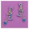 boucles d'oreilles gymnaste bleue collection FLUANCE