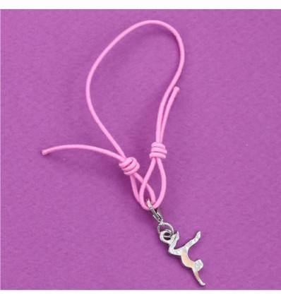 bracelet gymnaste en souplesse rose FLUANCE