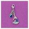 charm gymnaste sur la poutre bleue