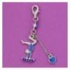 grand charm gymnaste bleue collection FLUANCE