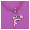 collier gymnaste en souplesse rose FLUANCE