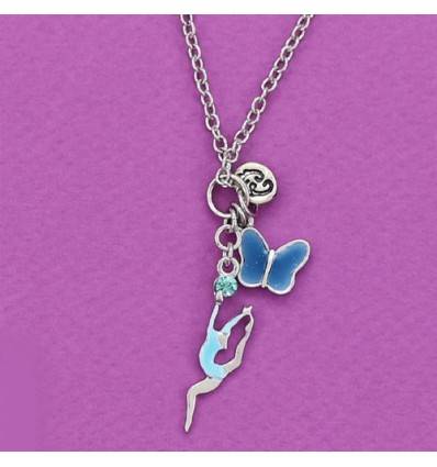 collier gymnaste turquoise collection FLUANCE