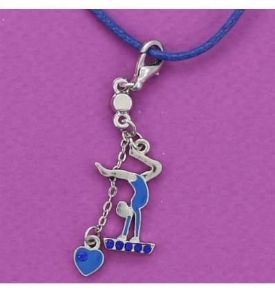 collier gymnaste bleue collection FLUANCE