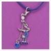 collier gymnaste bleue collection FLUANCE