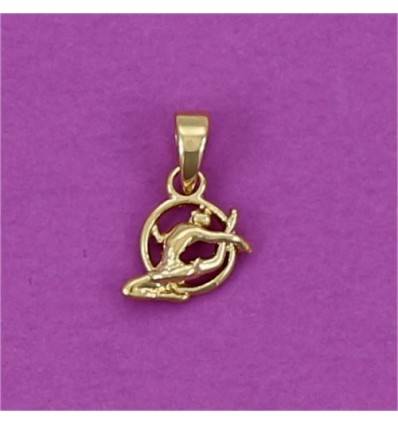 mini pendentif gymnaste au cerceau