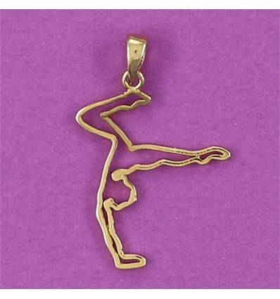 pendentif "LES AERIENNES" gymnaste cambrée