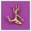 pendentif aérobic femme saut