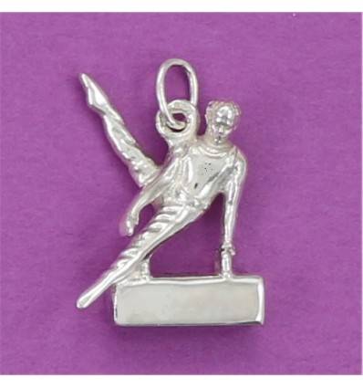 pendentif gymnaste artistique masculin au cheval d'arçon