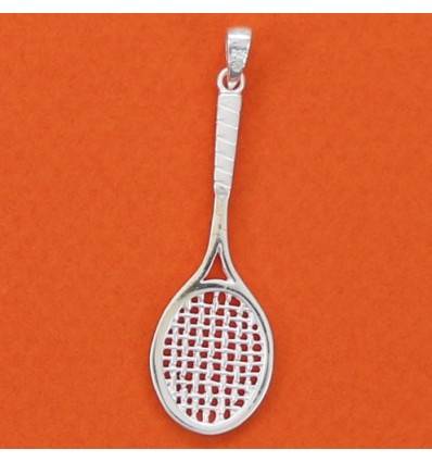 pendentif grande raquette de tennis