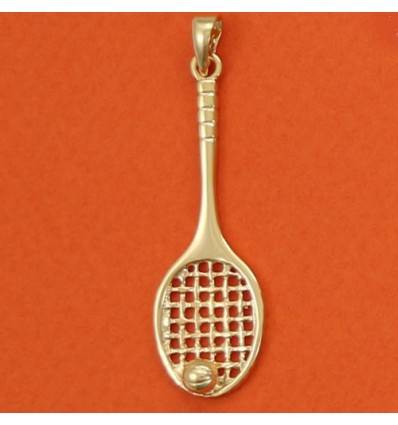 Pendentif Raquette De Tennis De Table En Argent 925 Sterling - Neuf Avec étiquettes - Style Sportif Unisexe - Fabriqué En Allemagne