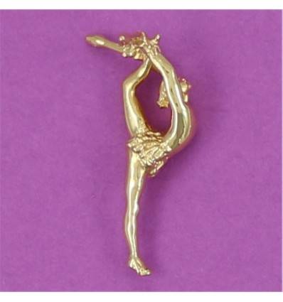 pendentif gymnastique ryhtmique gymnaste aux massues