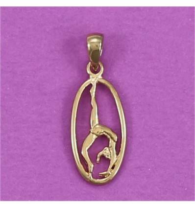 gymast pendant in the oval
