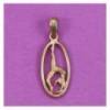gymast pendant in the oval