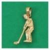 pendentif joueur de golf