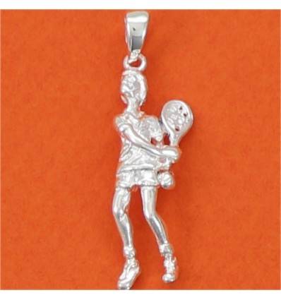 pendentif joueur de tennis