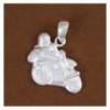 pendentif moto sportive avec motard