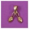 pendentif paire de demies pointes de gymnastique ryhtmique