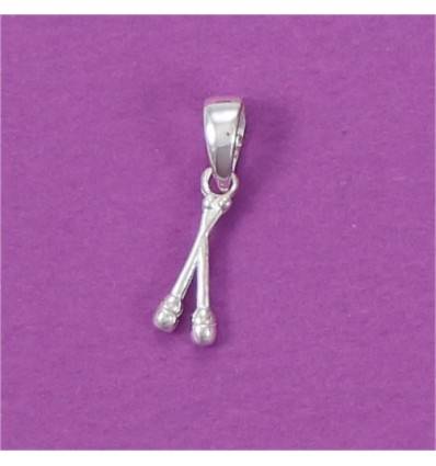 pendentif gymnastique rythmique paire de massues mini