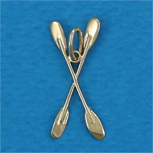Pendentif plaqué or Kayak