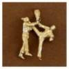 two karatekas pendant