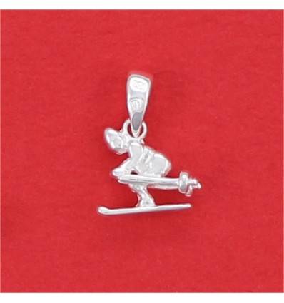 pendentif skieur en desente