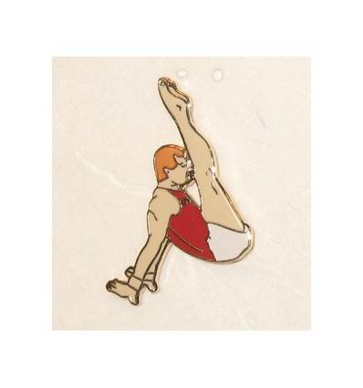 pin's gymnaste masculin au sol