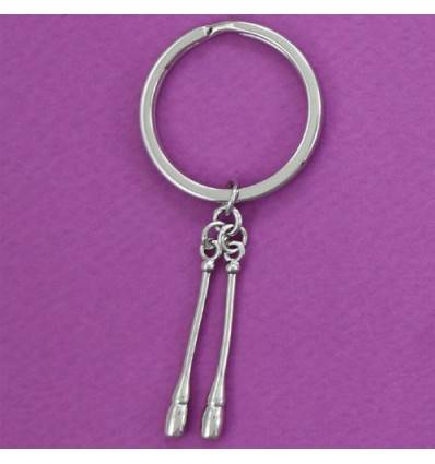 porte-clefs gymnastique rythmique la paire de massues