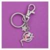 porte-clefs gymnaste et cerceau rose