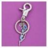 porte-clefs gymnaste turquoise collection FLUANCE