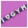 I love gym bracelet