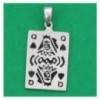 pendentif carte dame de pique