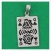 queen of clubs pendant