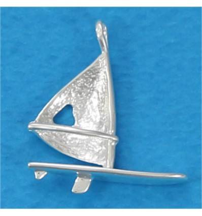 pendentif argent planche à voile