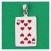 pendentif carte 10 de coeur