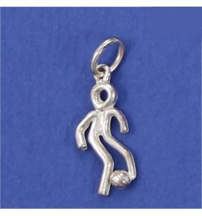 pendentif footballeur stylisé