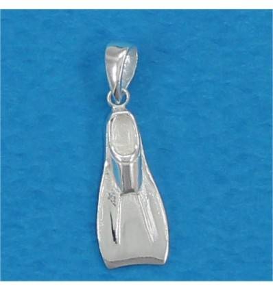 pendentif petite palme en argent massif